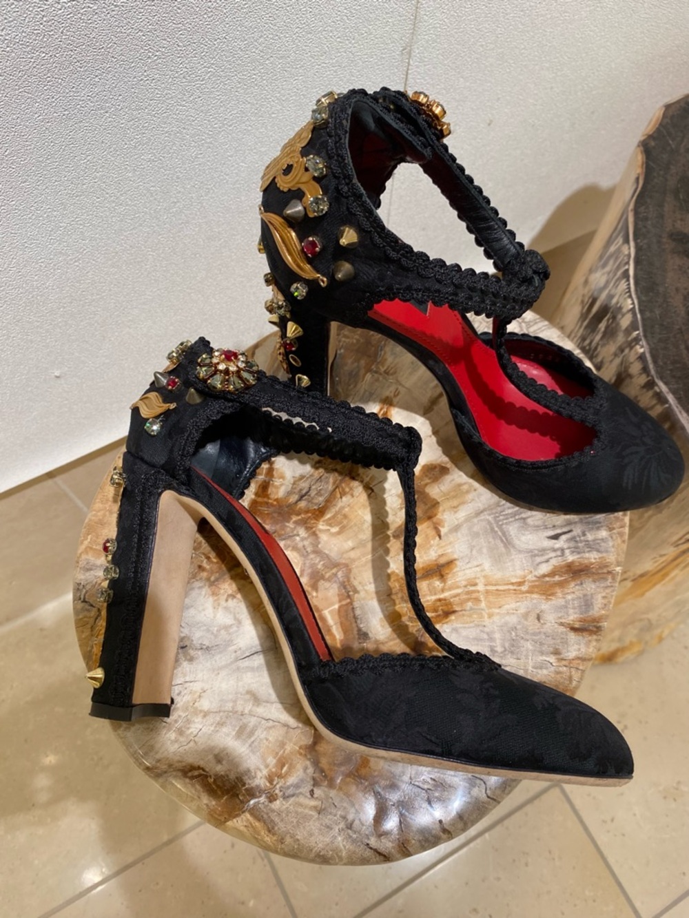 Dolce & Gabbana 
Black Mary Jane Formal Shoes Size US 9.